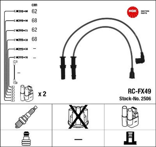 Ngk 2506 zündleitungssatz - ngk,